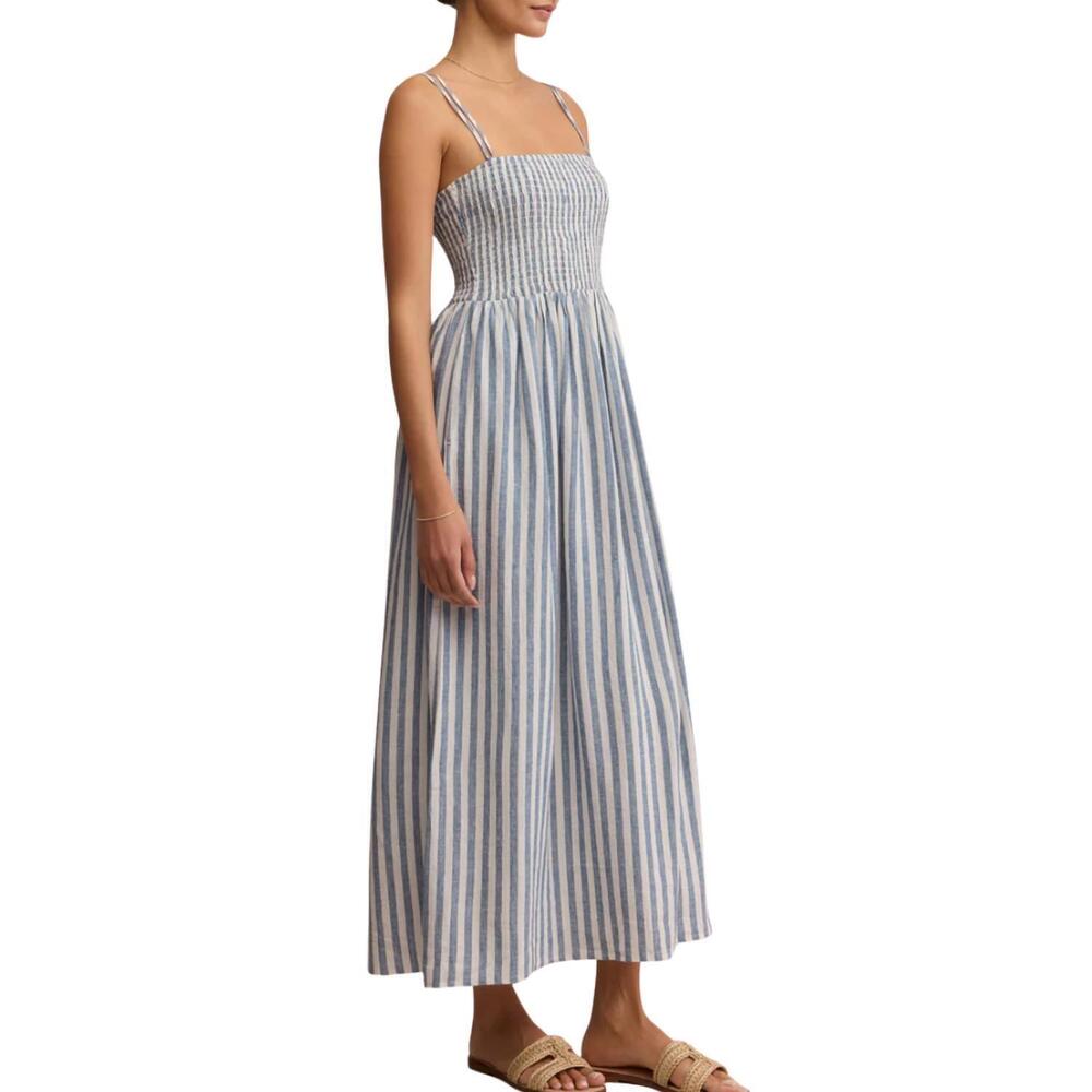 NEW Z SUPPLY nadine striped midi dress in boathouse - Picture 4 of 5